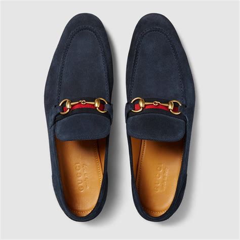 gucci classic suede loafers|gucci blue suede horsebit loafers.